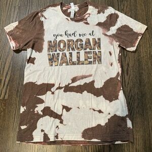 Morgan Wallen bleached western shirt size medium
